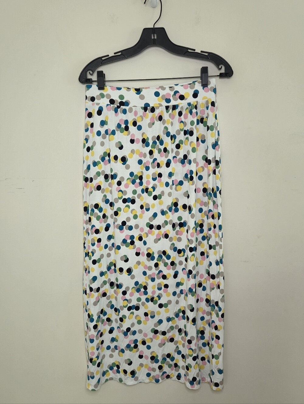 Women's Loft Multicolor Dot Maxi Skirt Sz Petite Small